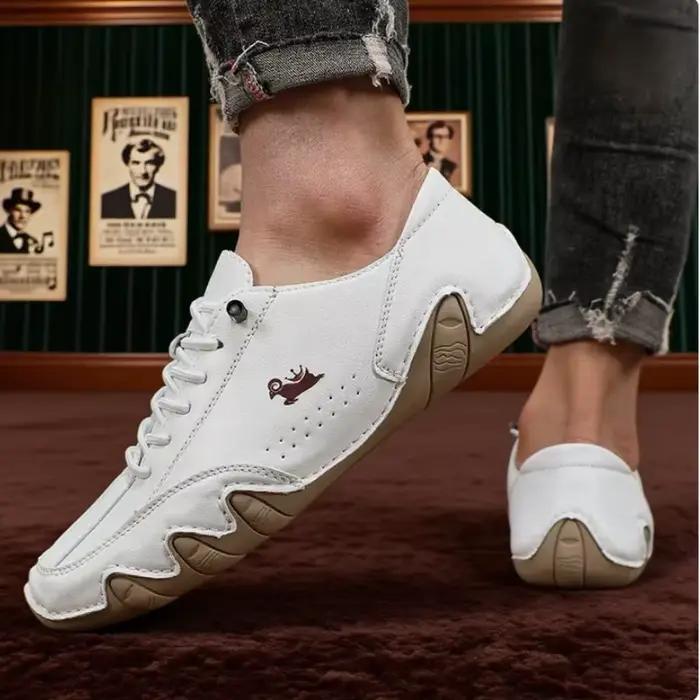 Bottines pour hommes couture à la mode léger confortable chaussures de marche décontractées respiran