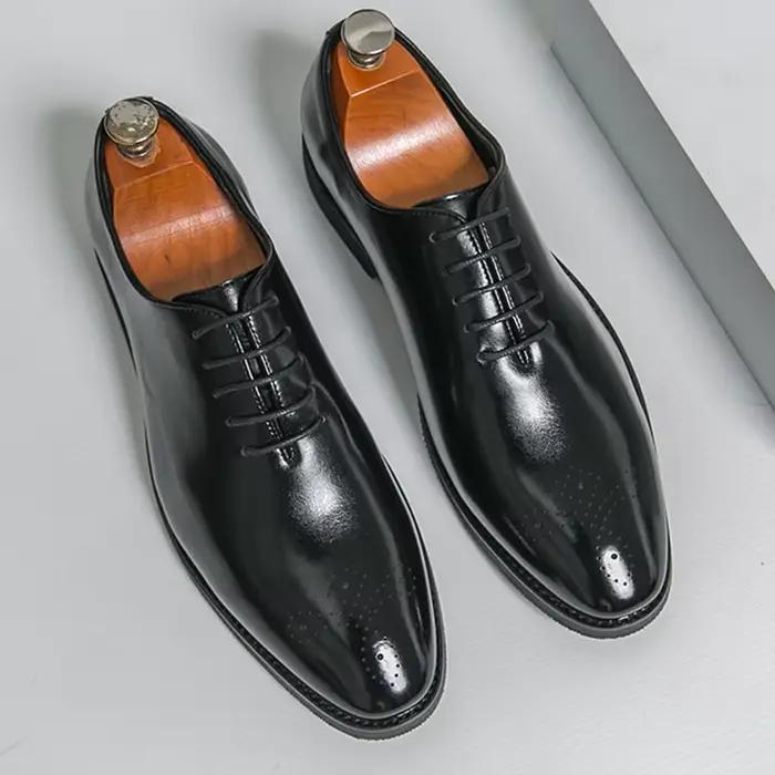 Chaussures habillées pour hommes, brogues classiques, chaussures en cuir décontractées et profession