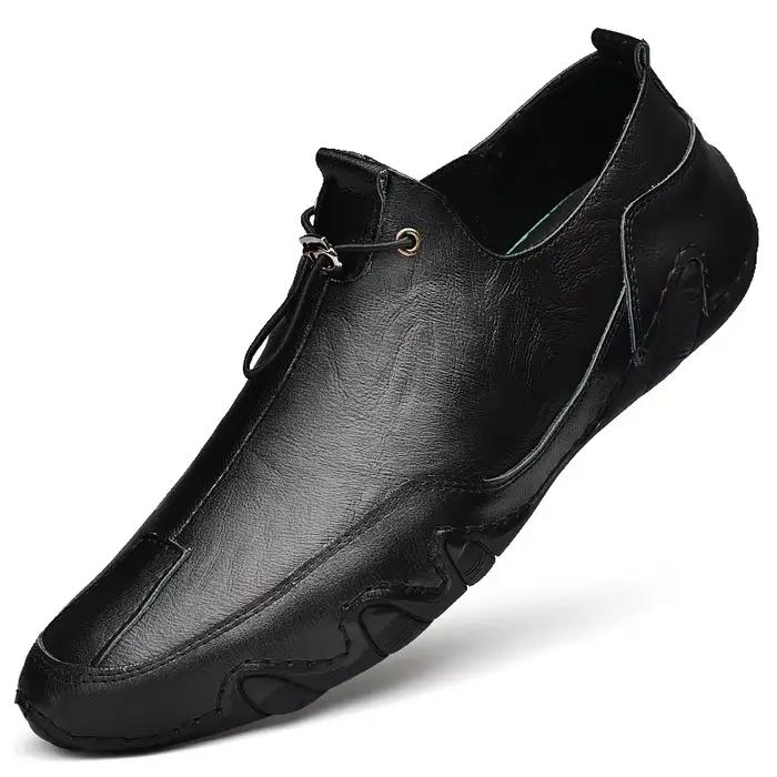 Chaussures de sport pour hommes, marque de luxe, en cuir, décontractées, mocassins confortables pour