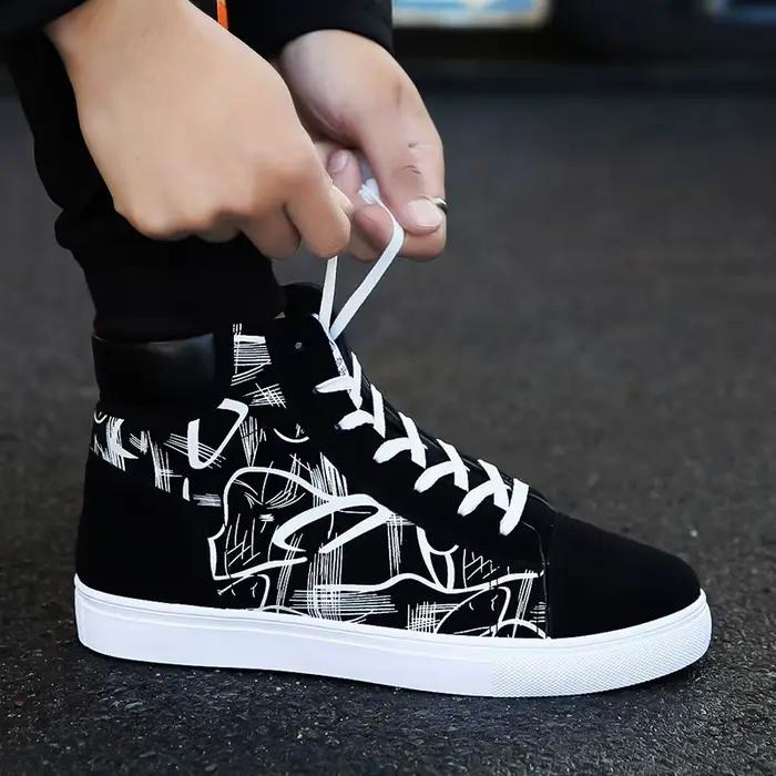 Baskets de mode hommes chaussures en tissu respirant Cool Style de rue chaussures hommes marque bask