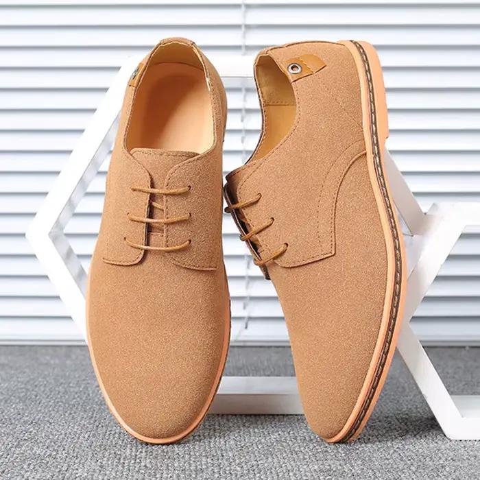 Chaussures Oxford marron de qualité supérieure pour hommes, mocassins Derby, chaussures décontractée