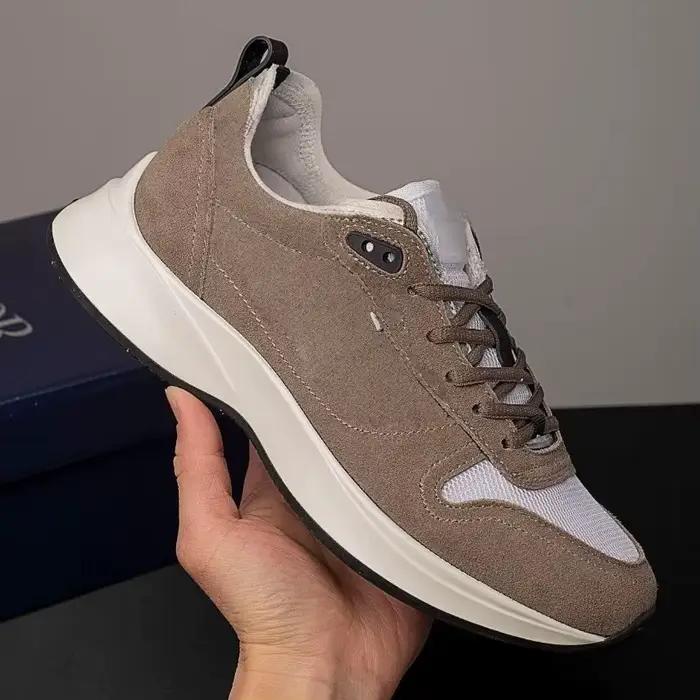 Baskets basses décontractées à lacets pour hommes 2026, style approuvé par les stars, en cuir de vac