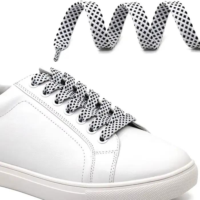 1 paire de lacets creux Double couche lacets plats pour chaussures lacets de chaussures Double coule