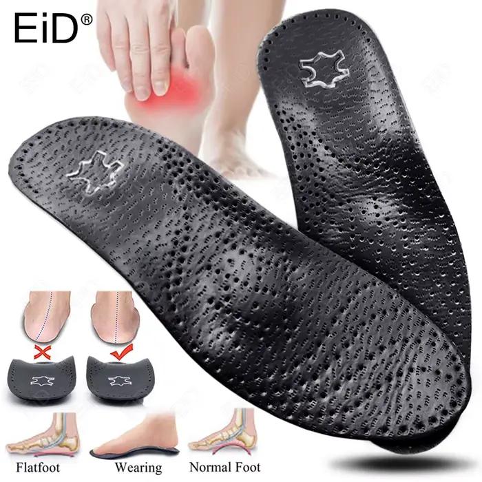 EiD nouveau soutien de la voûte plantaire 25mm semelle orthopédique semelles orthopédiques en cuir n