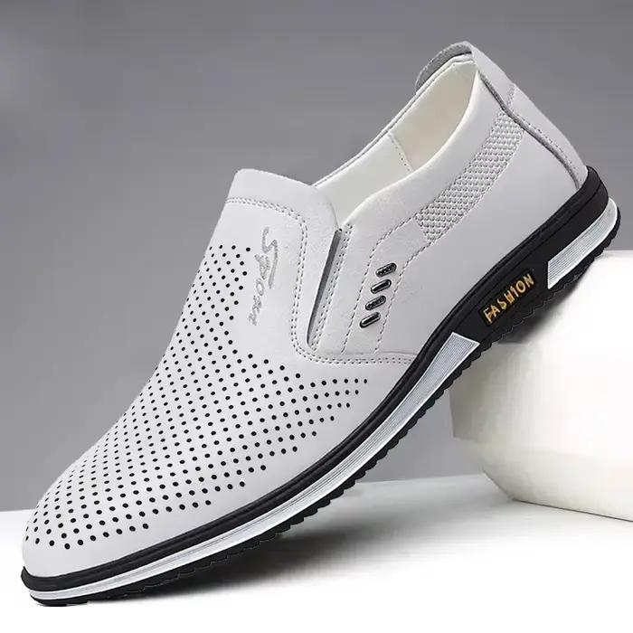 Chaussures en cuir pour hommes, mocassins de styliste de haute qualité, chaussures de conduite pour 