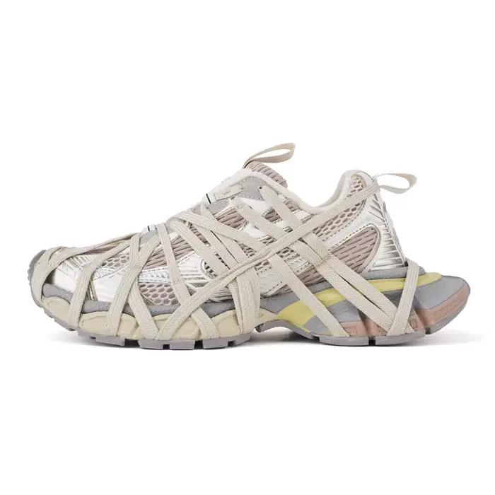 Chaussures Faire Old Daddy RETRO MESH, baskets d'extérieur à empiècements, semelle épaisse surélevée
