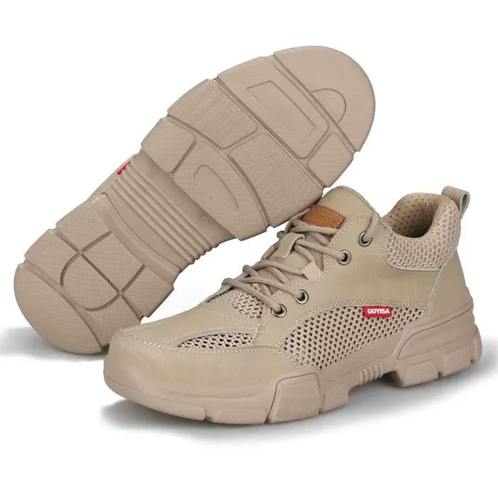 Chaussures de travail légères en acier pour hommes, chaussures de soudage de construction invisibles