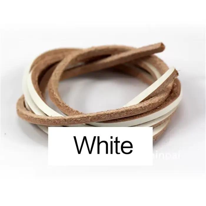 1 paire 80 cm-180 cm lacets en cuir véritable de lacets en cuir brut lacets de chaussures lacets de 