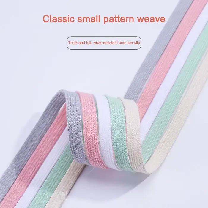 Lacets classiques en coton pour baskets plates, lacets de chaussures de Tennis, largeur 1CM 80/100/1