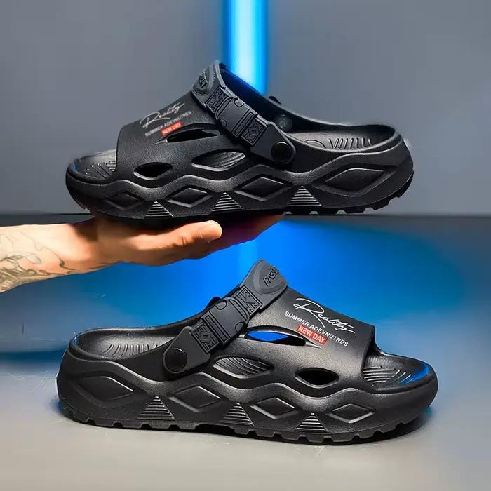 Sandales d'été 2026 pour hommes – Claquettes en EVA de haute qualité, souples, antidérapantes, à pla