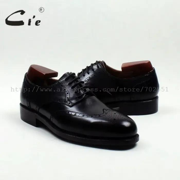 Cie Round Parker Full Brogues Cut-Outs pour homme, chaussure en cuir Derby faite à la main, 100% cui