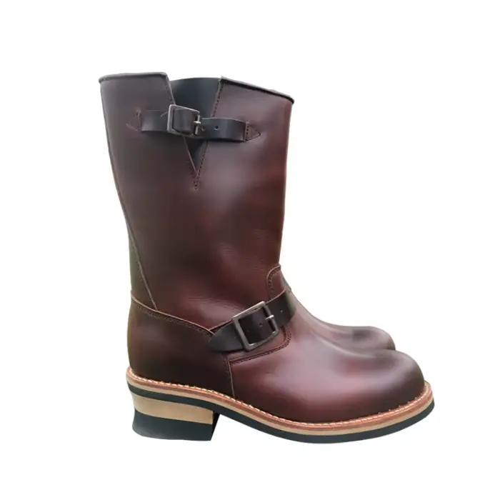 Chaussures en cuir de vache véritable pour hommes, Rock Can Roll, chaussures italiennes en cuir de v