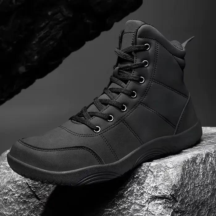 Bottes hommes chaussures de marche en plein air boîte à bout large chaussures pieds nus pour hommes 