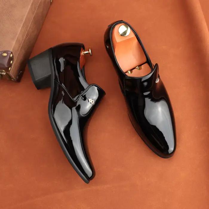 Chaussures en cuir de qualité supérieure pour hommes, mocassins à enfiler, marque européenne, busine