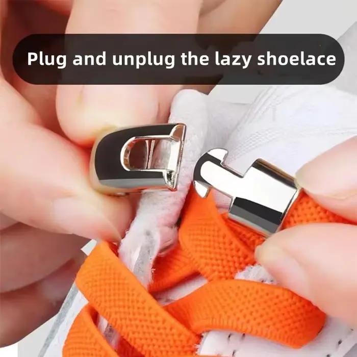 Lacets de chaussures élastiques à boucle croisée, sans cravate, pour baskets, lacets plats pour enfa