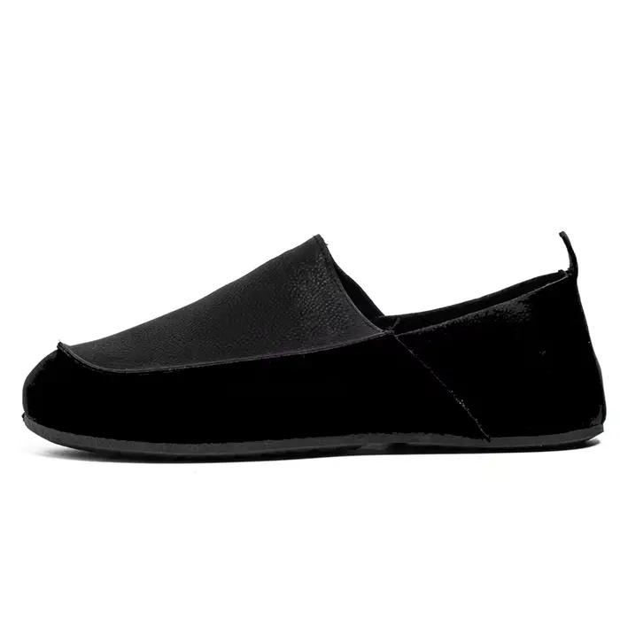 Homme mocassins en plein air marche mode hommes chaussures décontractées en cuir souple confort demi