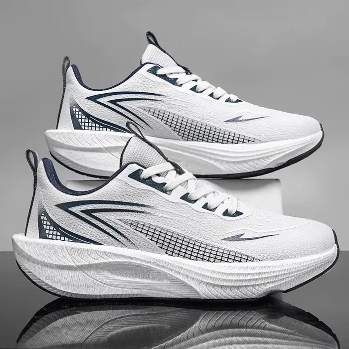 Chaussures de course pour hommes Marathon, sport, coussin d'air, respirantes, légères, confortables,