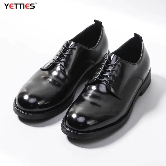 Chaussures Oxford de luxe en cuir de cheval pour hommes-chaussures habillées Goodyear Welt fabriquée
