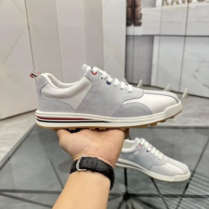Baskets décontractées faites à la main, chaussures de luxe pour hommes, doublure en peau de mouton, 