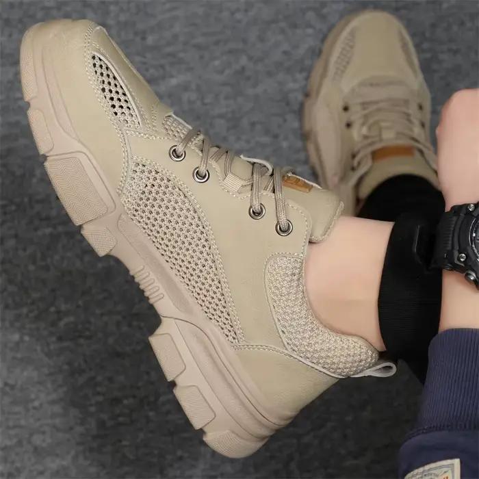 Chaussures de travail légères en acier pour hommes, chaussures de soudage de construction invisibles