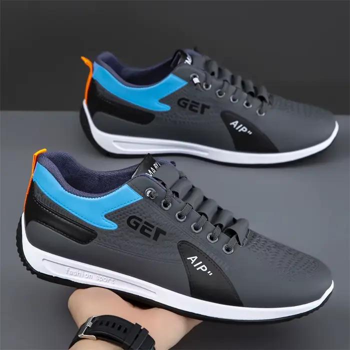 Chaussures de course pour hommes, respirantes, doublées de coton, baskets de sport décontractées, lé