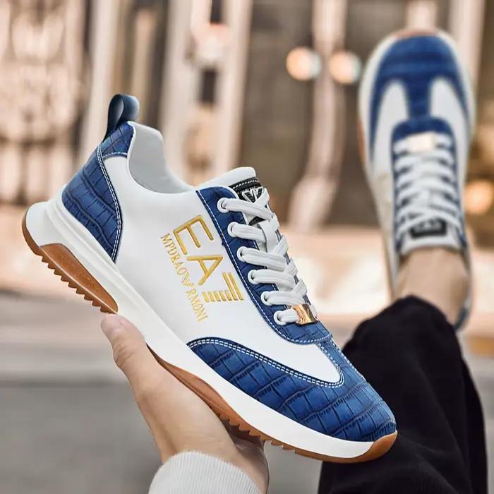 Chaussures décontractées pour hommes Designers Italy, chaussures en cuir véritable de luxe, chaussur