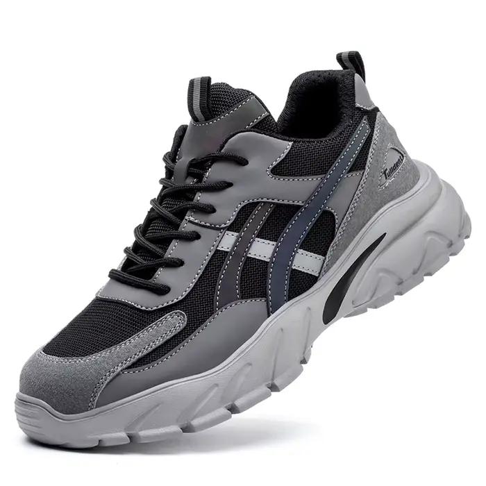 Chaussures de sécurité pour hommes chaussures à bout en acier Anti-crevaison bottes de sécurité anti