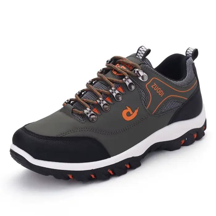Chaussures de randonnée PUAMSS imperméables en polyester pour homme résistantes à l'usure pour randonnée, marche et chasse