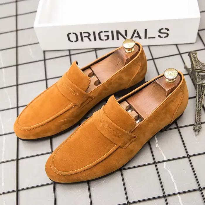 Chaussures Oxfords en Cuir Suédé pour Homme