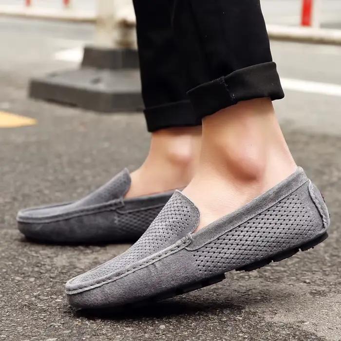 Mocassins de marche en daim pour hommes