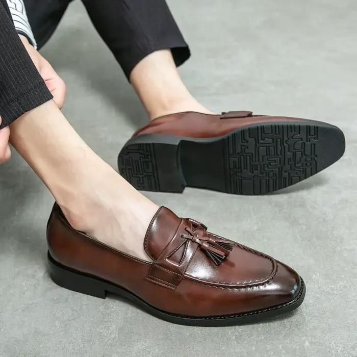 Mocassins de luxe en cuir pour hommes