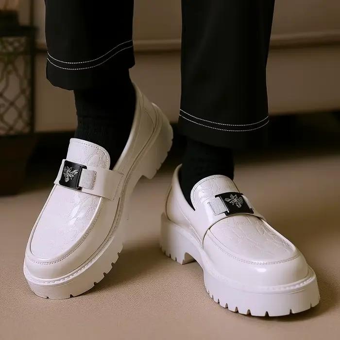 Hommes chaussures en cuir de luxe