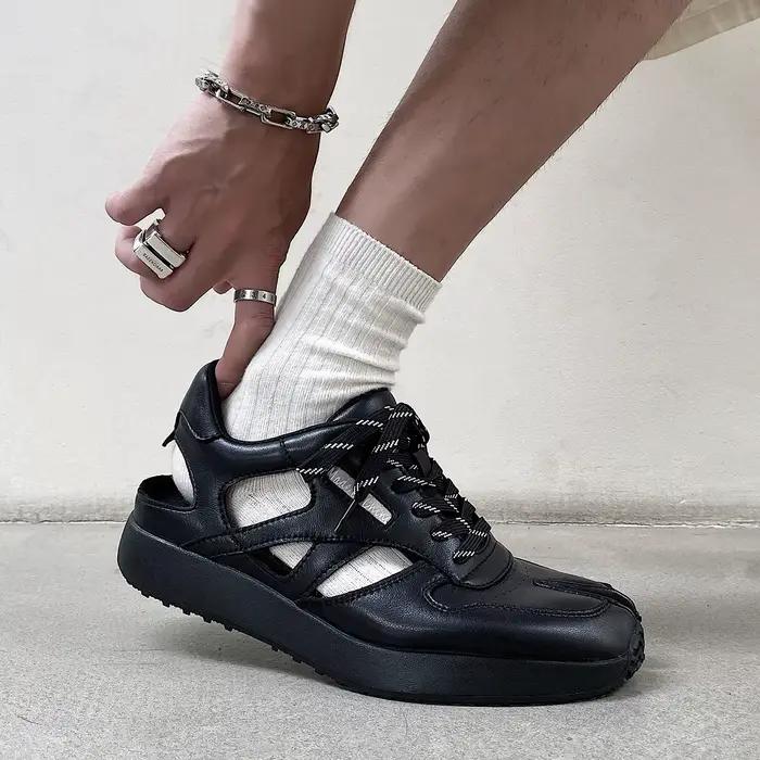 Sandales Tabi pour hommes au design décontracté et sportif, respirantes, pour l'été, le travail, les trajets quotidiens, chaussures en cuir originales, chaussures de randonnée aquatique.