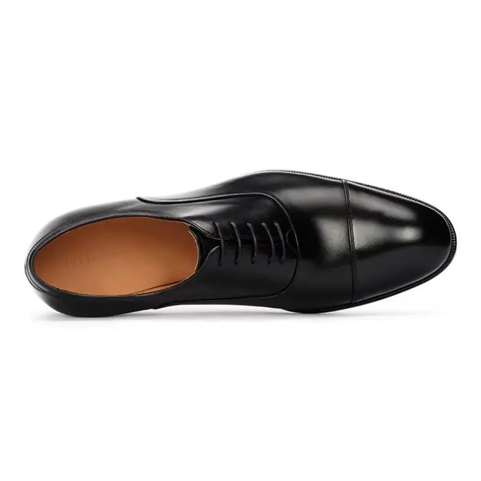 Chaussures habillées Oxford faites à la main pour hommes en cuir pleine fleur – Confortables et classiques pour le quotidien et les affaires