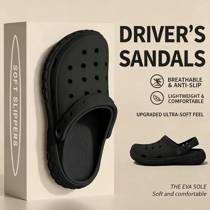 Chaussures perforées antidérapantes pour hommes, semelles épaisses, confortables, adaptées à la conduite, pour couple, adaptées à la tenue en extérieur