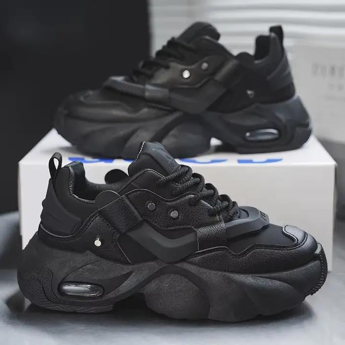 Chaussures Homme – Baskets Montantes en Cuir de Haute Qualité