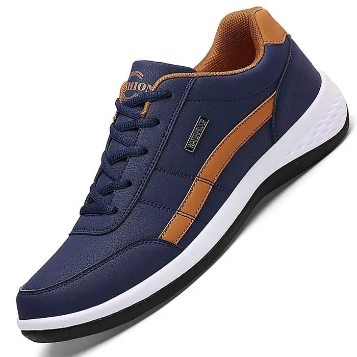 Chaussures décontractées homme en cuir artificiel respirantes et antidérapantes pour printemps et automne - Occasions spéciales et activités quotidiennes