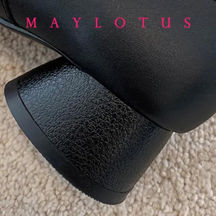 Chaussures Tabi à bout fendu, talon de 3 cm, en cuir, confortables, à semelle souple, mocassins pour femmes avec nœud