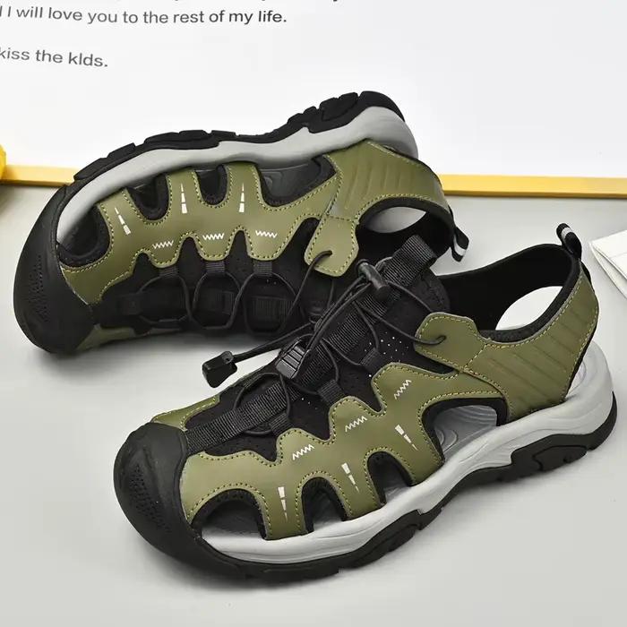 Jumpmore-Sandales en cuir pour hommes