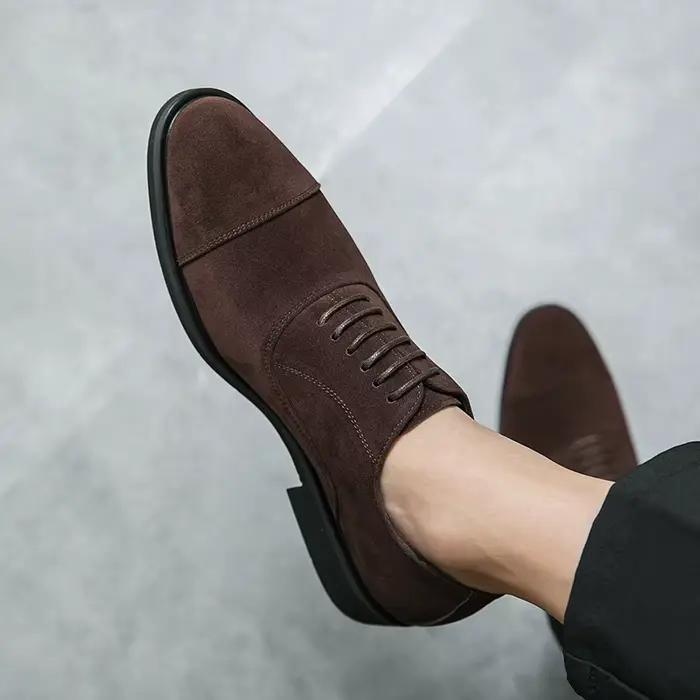 Mocassins décontractés en cuir pour hommes, chaussures d'affaires, robe formelle, mode de créateur