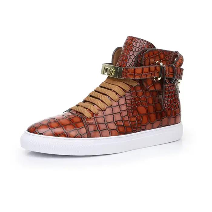 Chaussures en cuir naturel véritable pour hommes, marque de luxe, confortables, décontractées, blanches, baskets de créateur de haute qualité, cadeaux pour hommes originaux