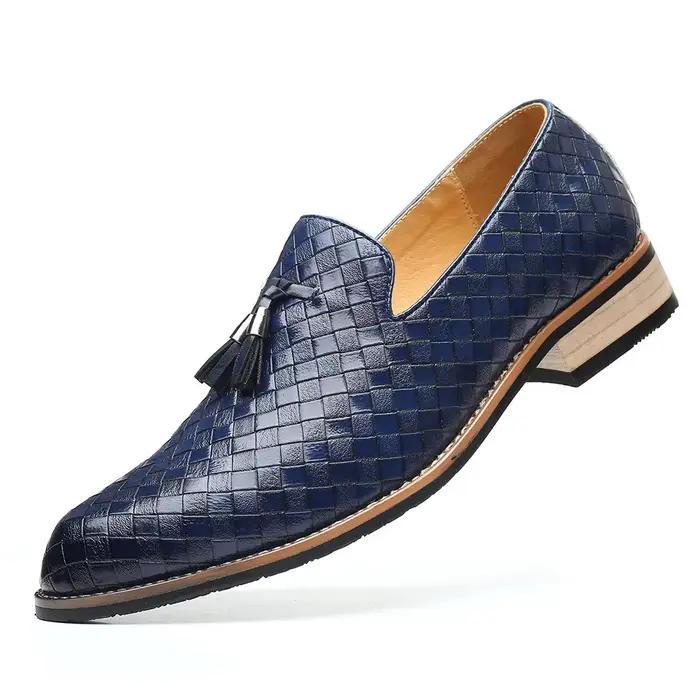 Hommes chaussures décontractées de luxe automne mocassins en cuir