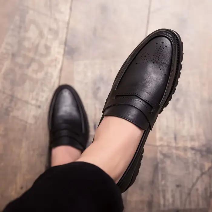 Chaussures oxford classiques en peau de Crocodile pour hommes