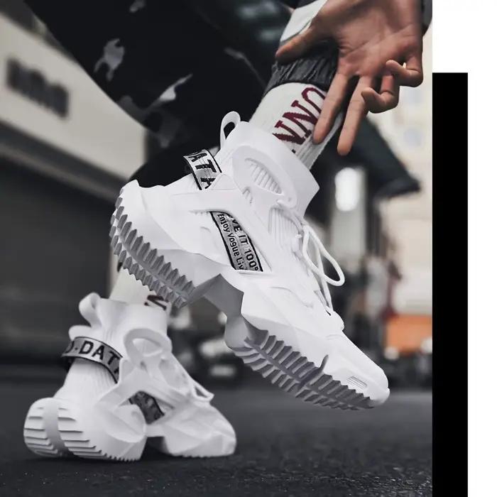 Chaussures de papa tendance pour hommes, chaussures de sport montantes décontractées d'automne 2025, chaussures à la mode, légères et polyvalentes