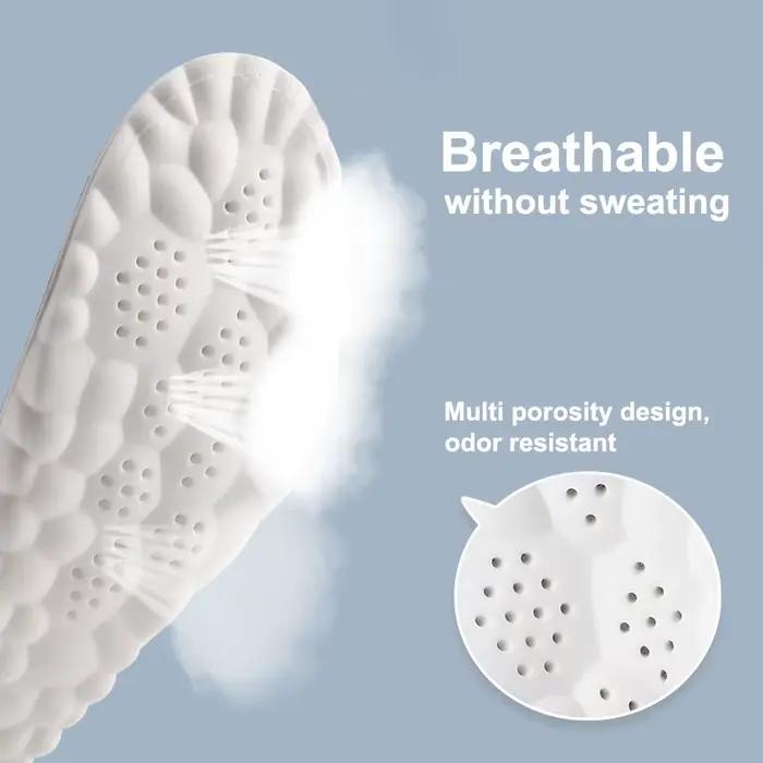 Semelles intérieures de Sport en Latex à haute élasticité, 1 paire/2 paires/4 paires, coussinets de chaussures souples, Support de voûte plantaire, semelles orthopédiques, semelle intérieure déodorant