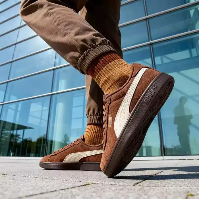 PUMA Sneaker décontractée rétro en daim, semelles souples, durable, idéale pour la ville, chaussures de sport simples à tige basse 390984-35