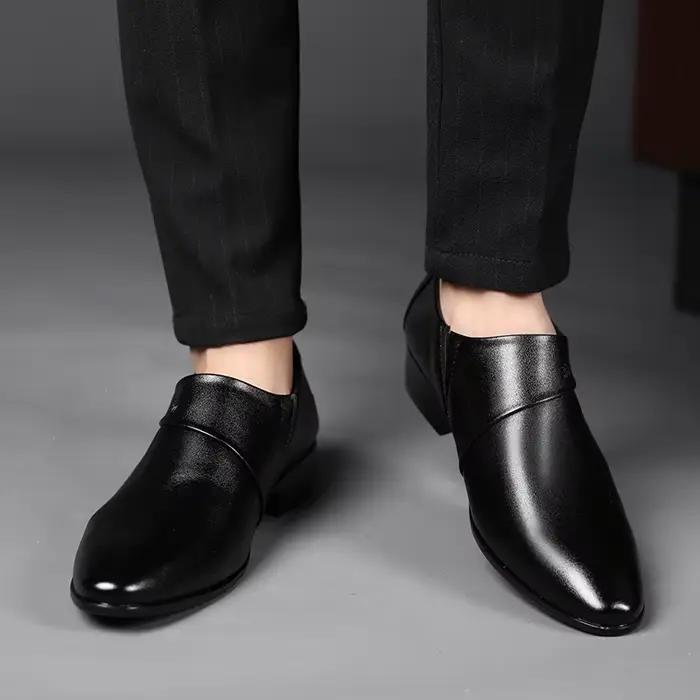 Chaussures Richelieu en Cuir de Luxe pour Hommes Grandes Tailles 38-50