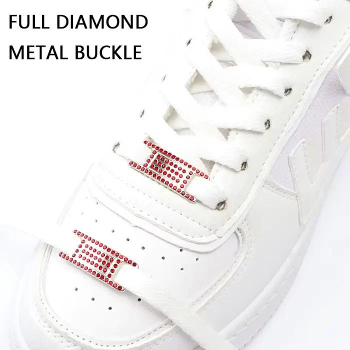 Coloré strass boucle lacets AF1 chaussure décoration bijoux baskets chaussures breloques bricolage