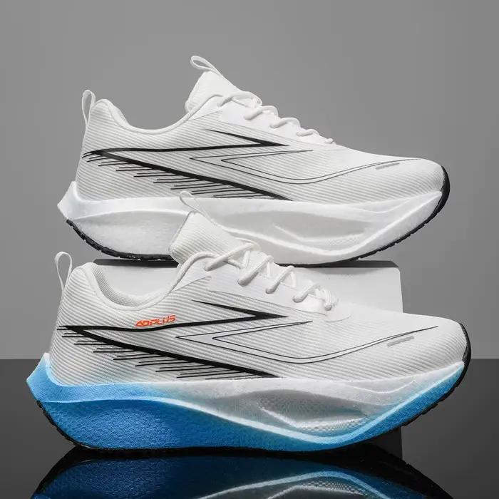 Chaussures de course légères pour hommes Marathon avec plaque en carbone