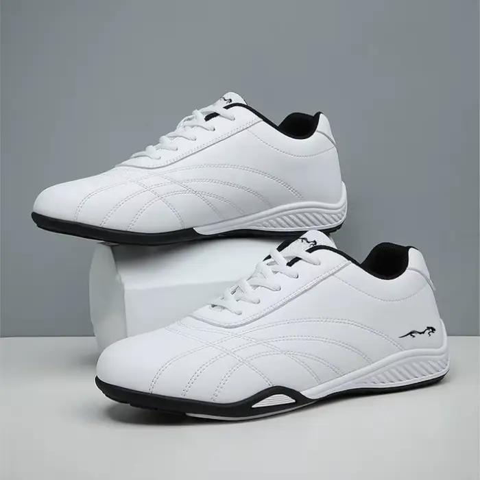 Chaussures de loisir à la mode en cuir pour hommes, baskets de sport pour hommes, imprimés d'animaux de styliste, taille de chaussure Tenis plus petite que normale, 2024